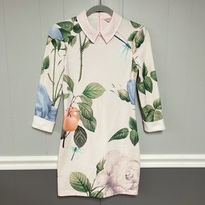 Ted Baker Calana Distinguishing Rose Collared Dress